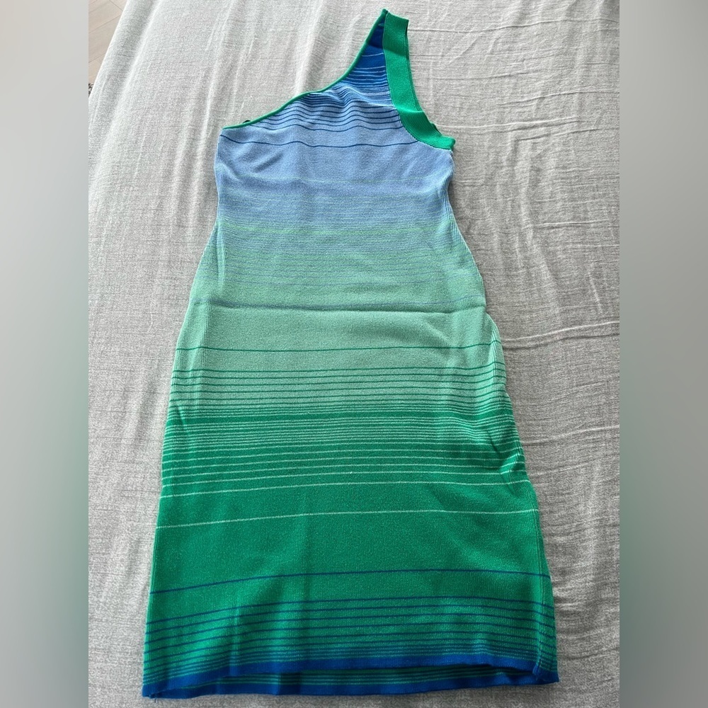 NWT Urban Outfitters Jax One Shoulder Mini Dress Size L - Picture 2 of 9